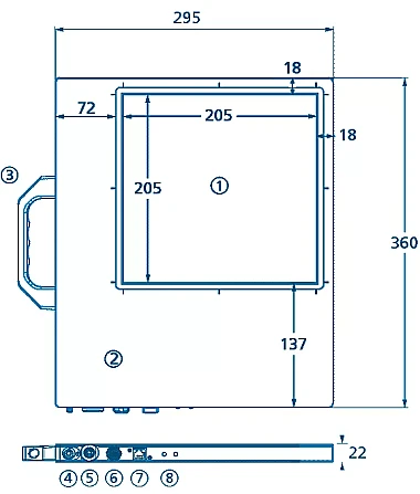 Схема устройства (размеры даны в миллиметрах)