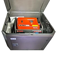 Генератор A-iPower A7000EAX в тихом зимнем кожухе 1200 RAL 8019