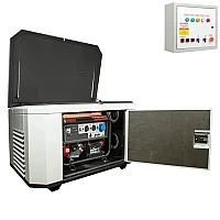 Генератор A-iPower A6000EAX в супертихом зимнем кожухе 1400SS RAL 7035 + блок автозапуска A-iPower 230В/400В 100А 8 ПИН